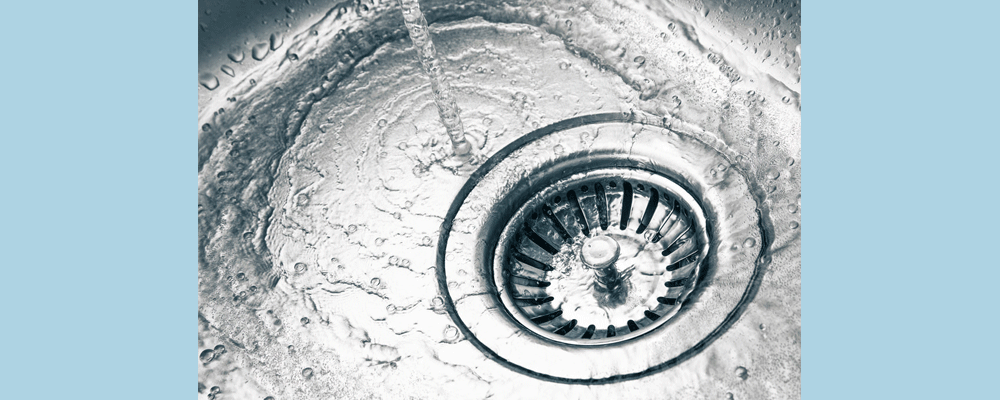 Drains can be built up from junk been thrown down the drain