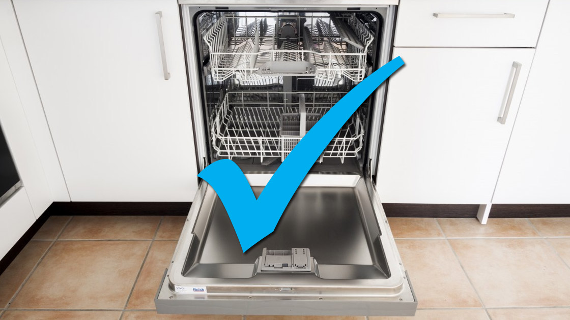 Dishwasher machine that has been installed